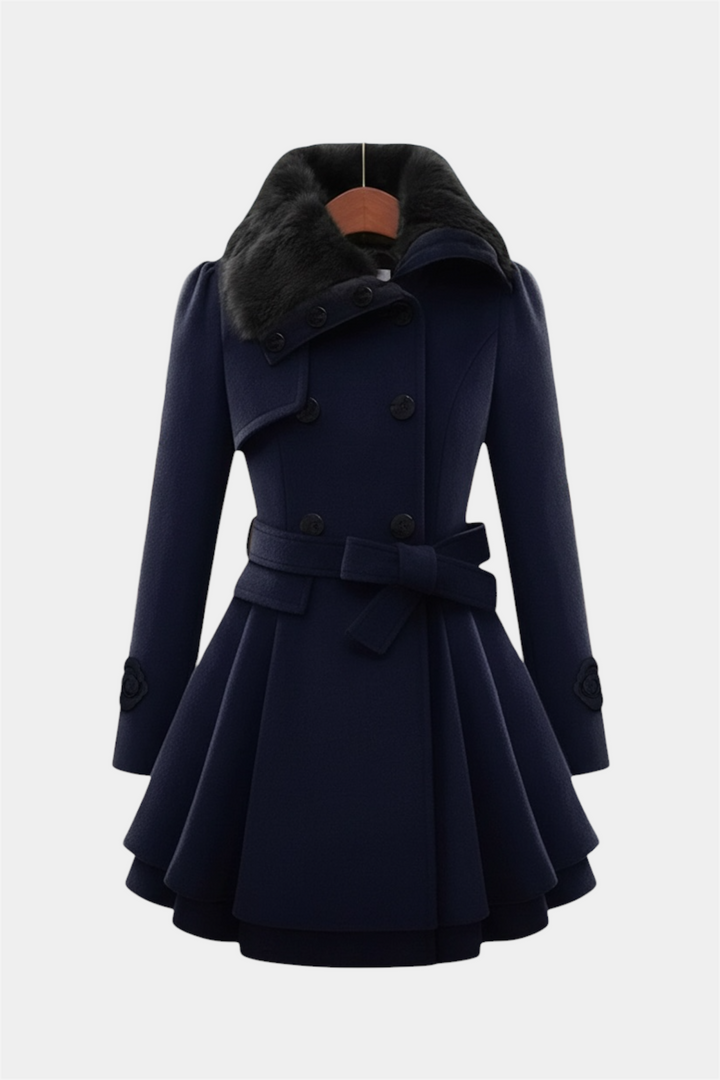 VICTORIA TRENCH-COAT AVEC FOURRURE VÉGANE