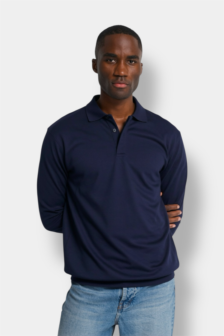 BELLARIO LUXE POLO MET LANGE MOUWEN