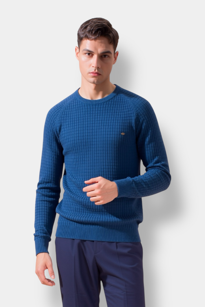 SIEGHART PULL AVEC MOTIF À CARREAUX