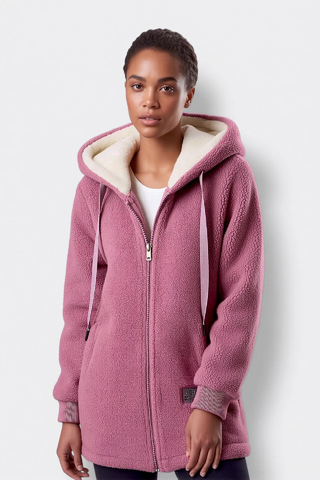 NOELLE VEST MET CAPUCHON EN RITS