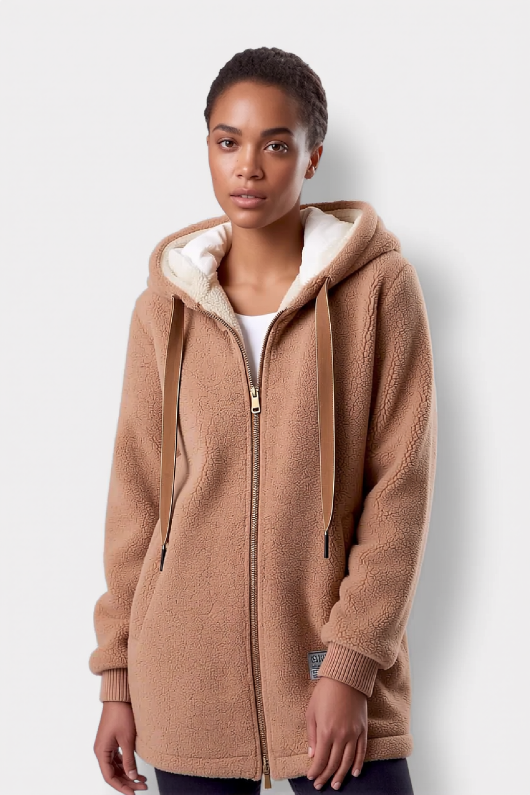 NOELLE VEST MET CAPUCHON EN RITS