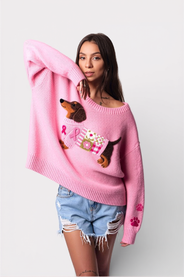 NAONI PULL CHIEN-SAUCISSE EN LAINE