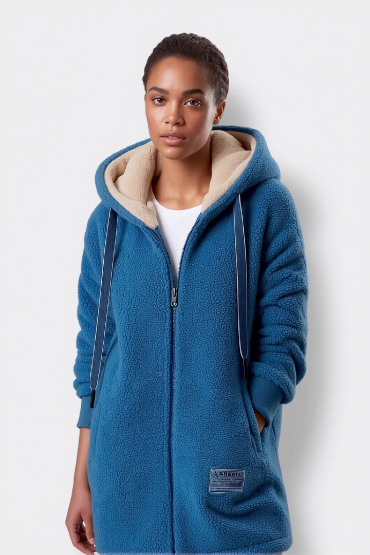 NOELLE VEST MET CAPUCHON EN RITS