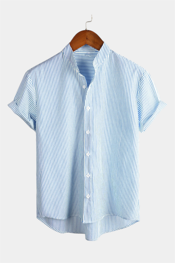 LUCA GESTREEPT KORTE-MOUWEN-SHIRT