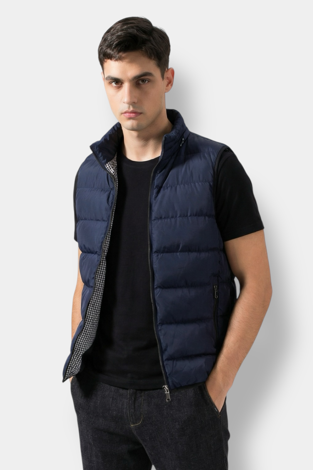 RENI LICHT GEWATTEERD GILET